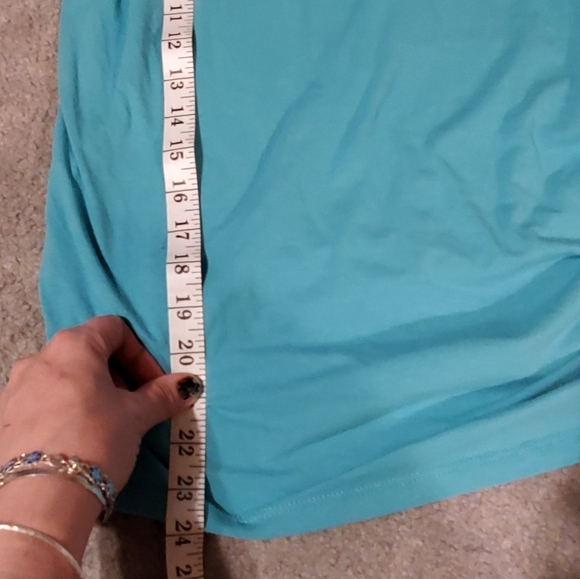 Womans lg tank ruched side tie - Picture 3 of 4